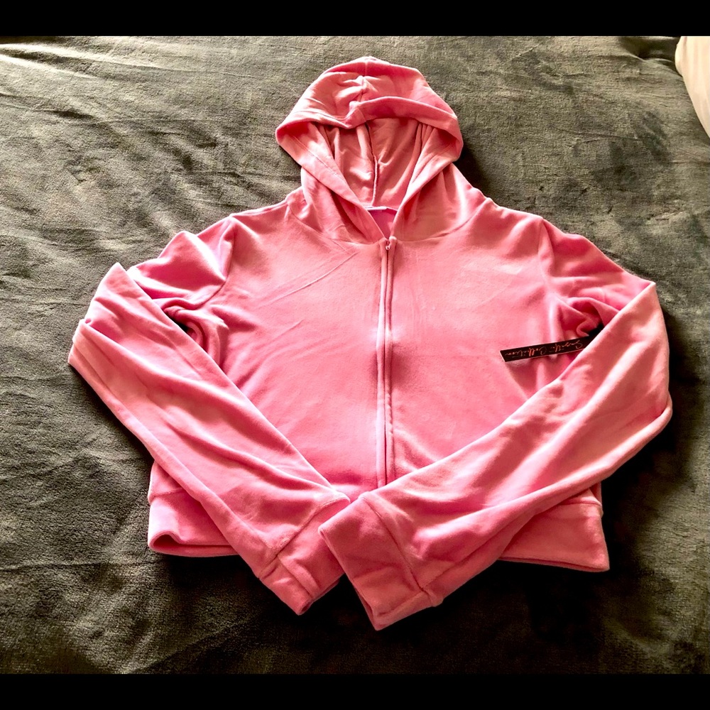Suzette pink cropped hoodie XS/S NWT